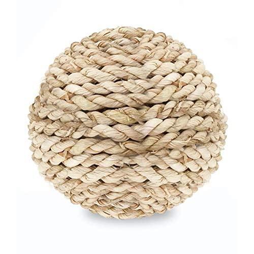 SunGrow Cat Sisal Rope Scratcher Ball & Ferret, Rabbit Anti Chew Shoe, Stop Chewing & Scratching Furniture, Teething for Guinea Pigs, Chinchillas, Pocket Pets