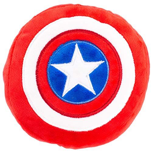 Buckle-Down Dog Toy Plush Captain America Shield Red White Blue White