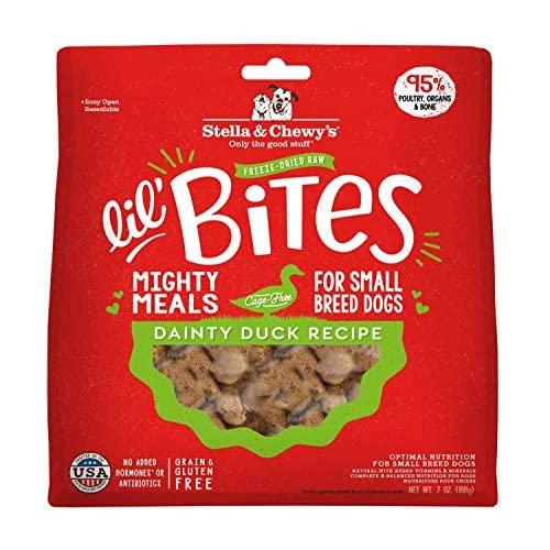 Stella & Chewys Freeze-Dried Raw Lil Bites Itty Bitty Beef Recipe Small Breed Dog Food, 7 oz. Bag (Duck)