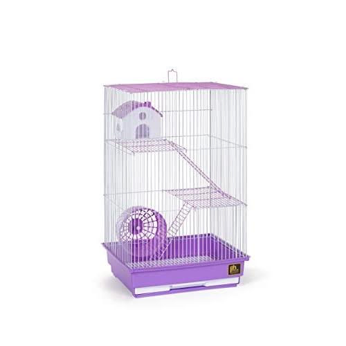 Prevue Pet Products Three-Story Hamster & Gerbil Cage Purple & White SP2030P