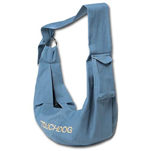 Touchdog Paw-Ease Over-The-Shoulder Travel Sling Pet Carrier , One Size, Blue