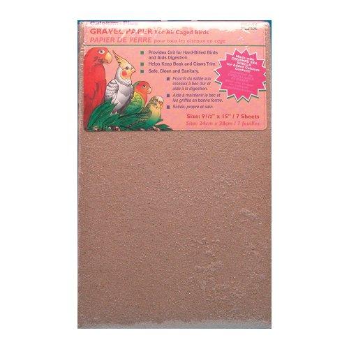 Penn Plax (BA638) Gravel Paper for Bird Cage, 9-1/2 by 12-Inch