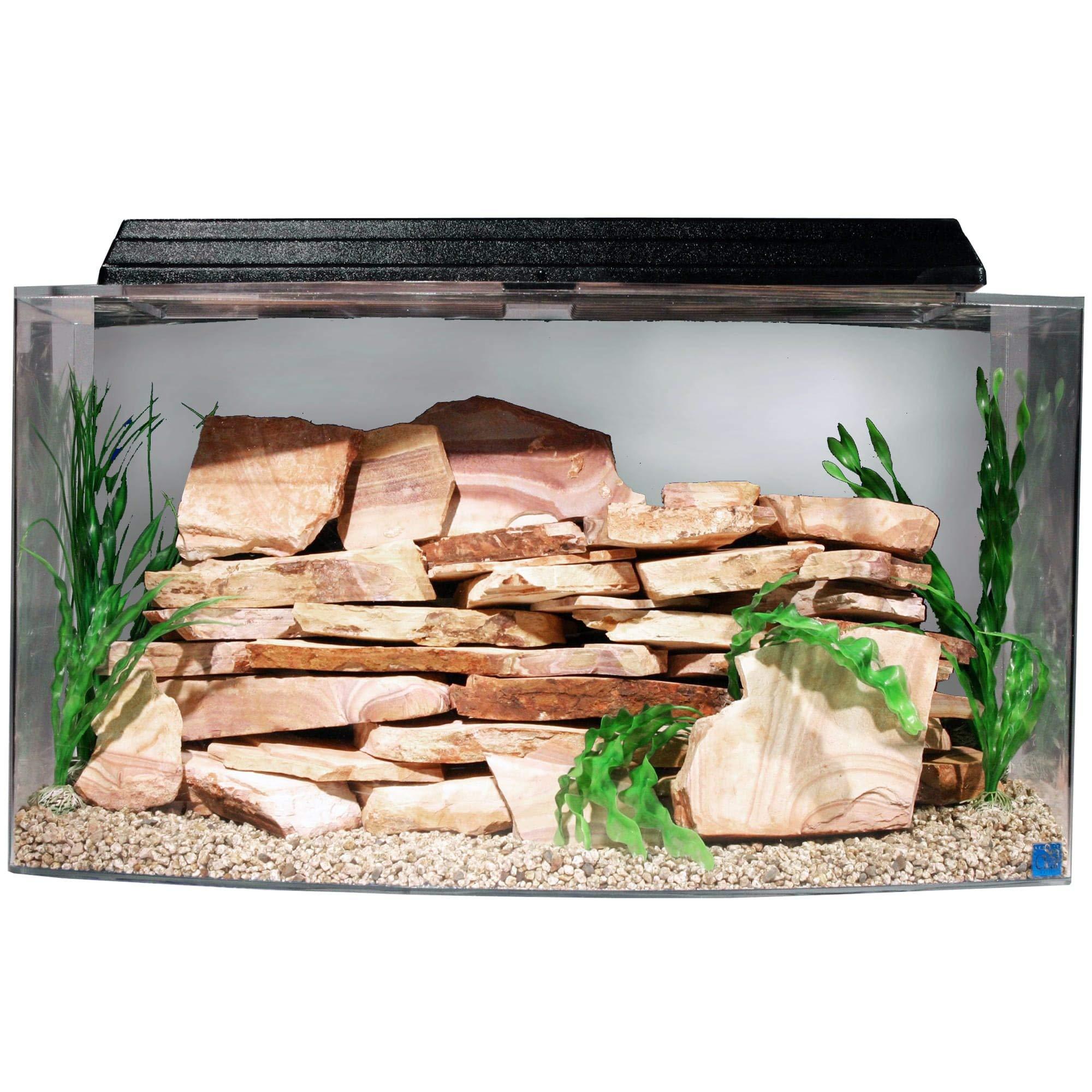 SeaClear 46 gal Bowfront Acrylic Aquarium Combo Set, 36 by 16.5 by 20\\\
