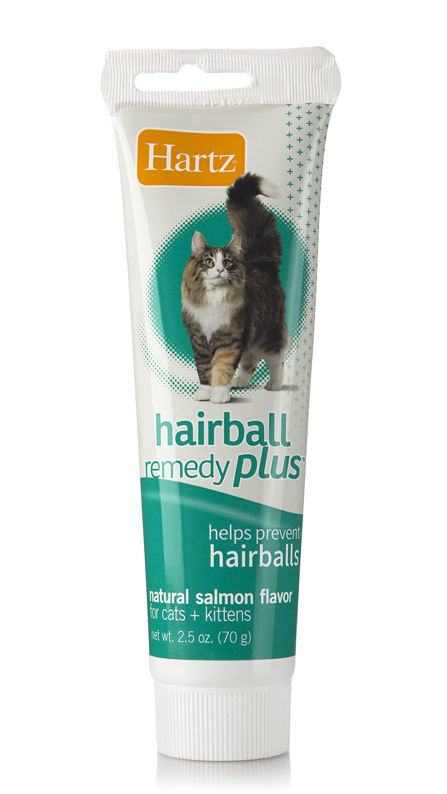 Hartz Hairball Remedy Plus Salmon Flavored Paste for cats and Kittens, 25 Ounce