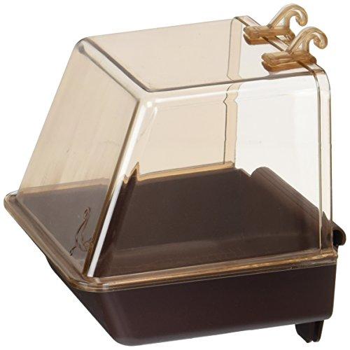 Penn Plax Clip-On Bird Bath  Comes With Universal Clips to Attach to Most Birdcages, 5.5 x 5.75 x 3.75 Inches
