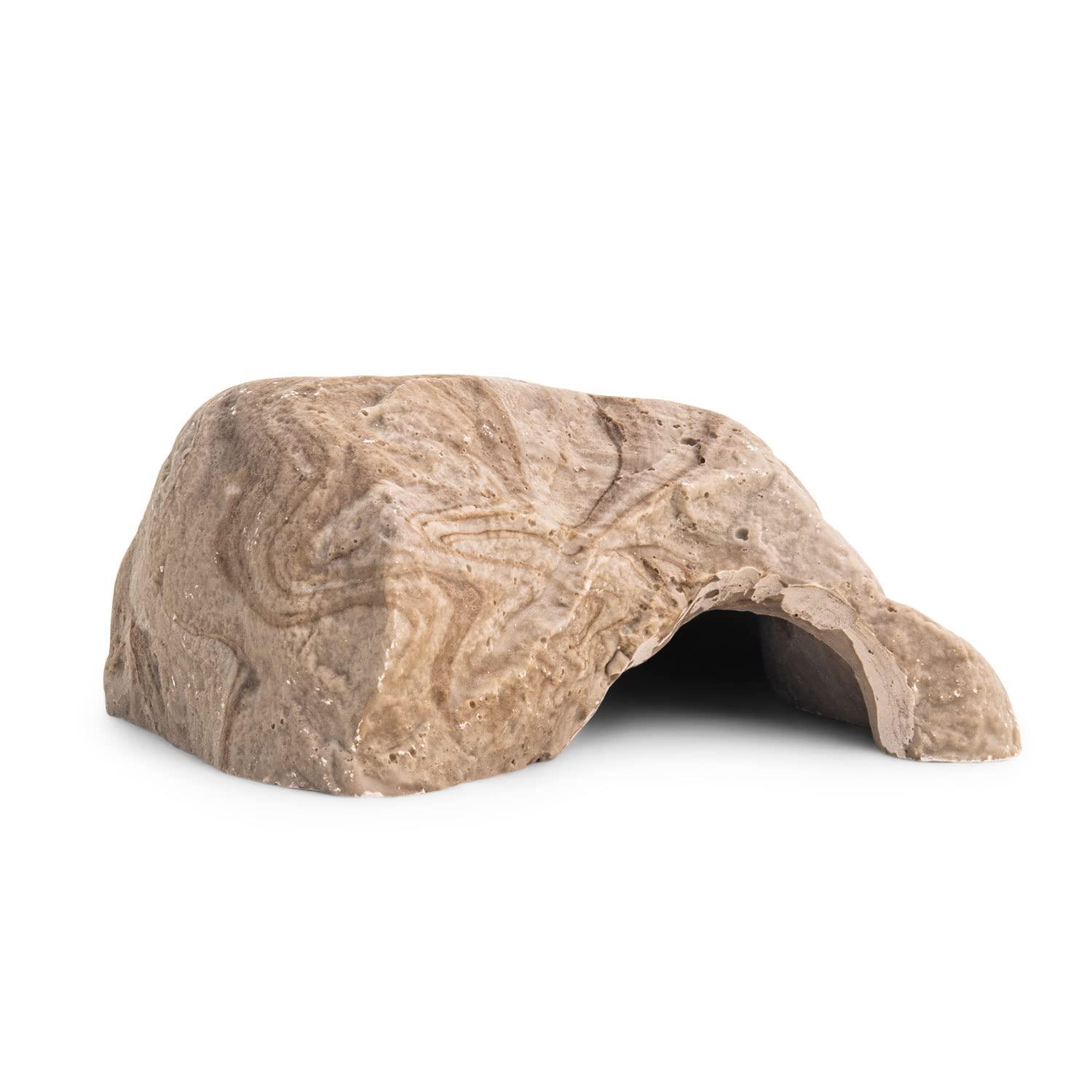 Flukers Reptile Rock cave - Natural Looking Rock cave for all Reptiles, Amphibians and Arachnids, Large