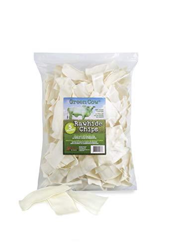 Green Cow Rawhide Dog Bones, Natural Chips, 5-Pound Bag