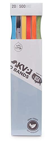 KVP Pet 500 Count ID Bands, 20, Mixed