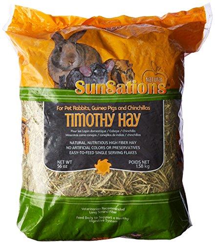 Sun Seed Company Sss88044 3-Pack Sunnatural Select Spring Harvest Small Animal Timothy Hay, 56-Ounce