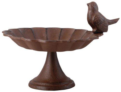 Esschert Design FB164 Cast Iron Pedestal Birdbath, Small