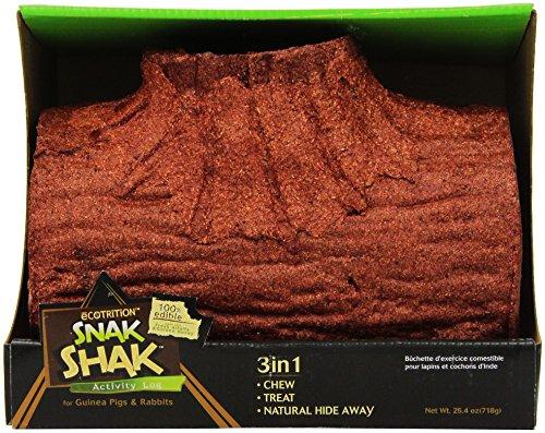 Ecotrition Snak Shak Large Activity Log For Guinea Pigs And Rabbits