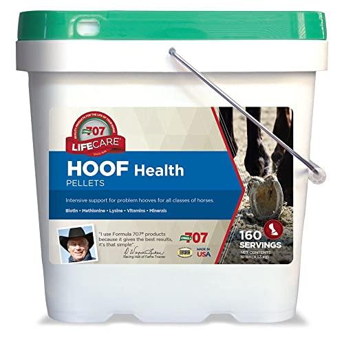 Formula 707 Hoof Health Equine Supplement, 10lb Bucket - Biotin, Amino Acids, and Minerals to Improve and Support Healthy Horse Hooves