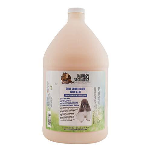 Natures Specialties Moisturizing Dog Conditioner for Pets, Concentrate 32:1, Made in USA, Aloe Conditioner, 1gal