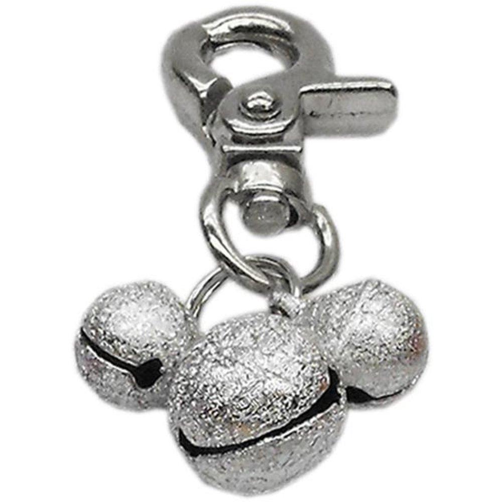 Mirage Pet Products Lobster claw Bell charm for Pets Silver