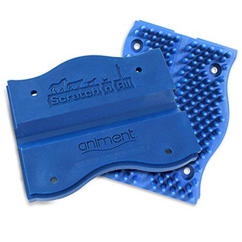 Scratch N All Itch Pad - Self-grooming Pad - Measures 6 inches x 5 inches x 1 inch - Blue
