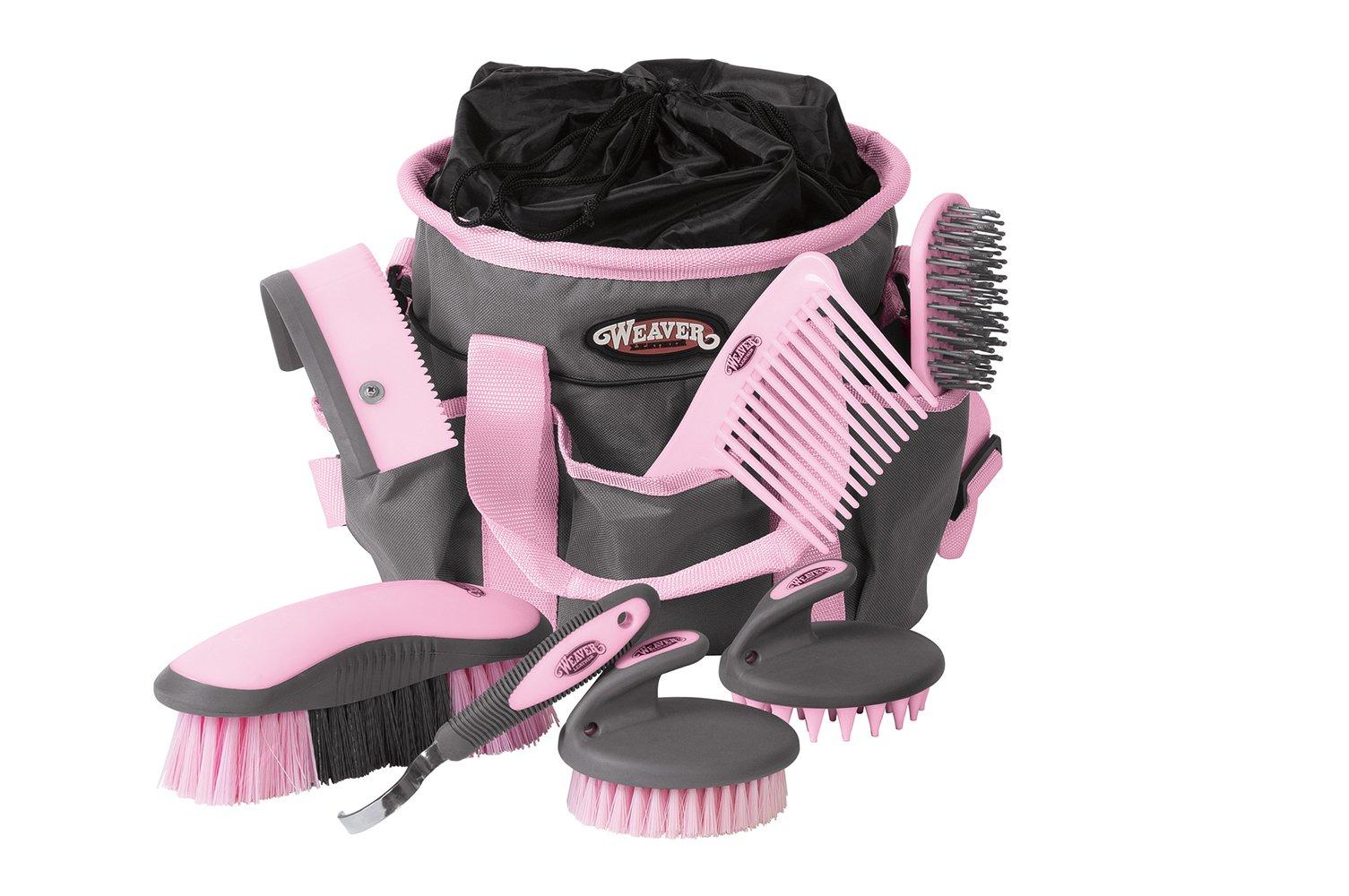 Weaver Leather Grooming Kit, Gray/Pink