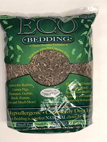 ECO BEDDING FiberCore Natural for Small Pets and All Type Birds, 3 lbs Bag