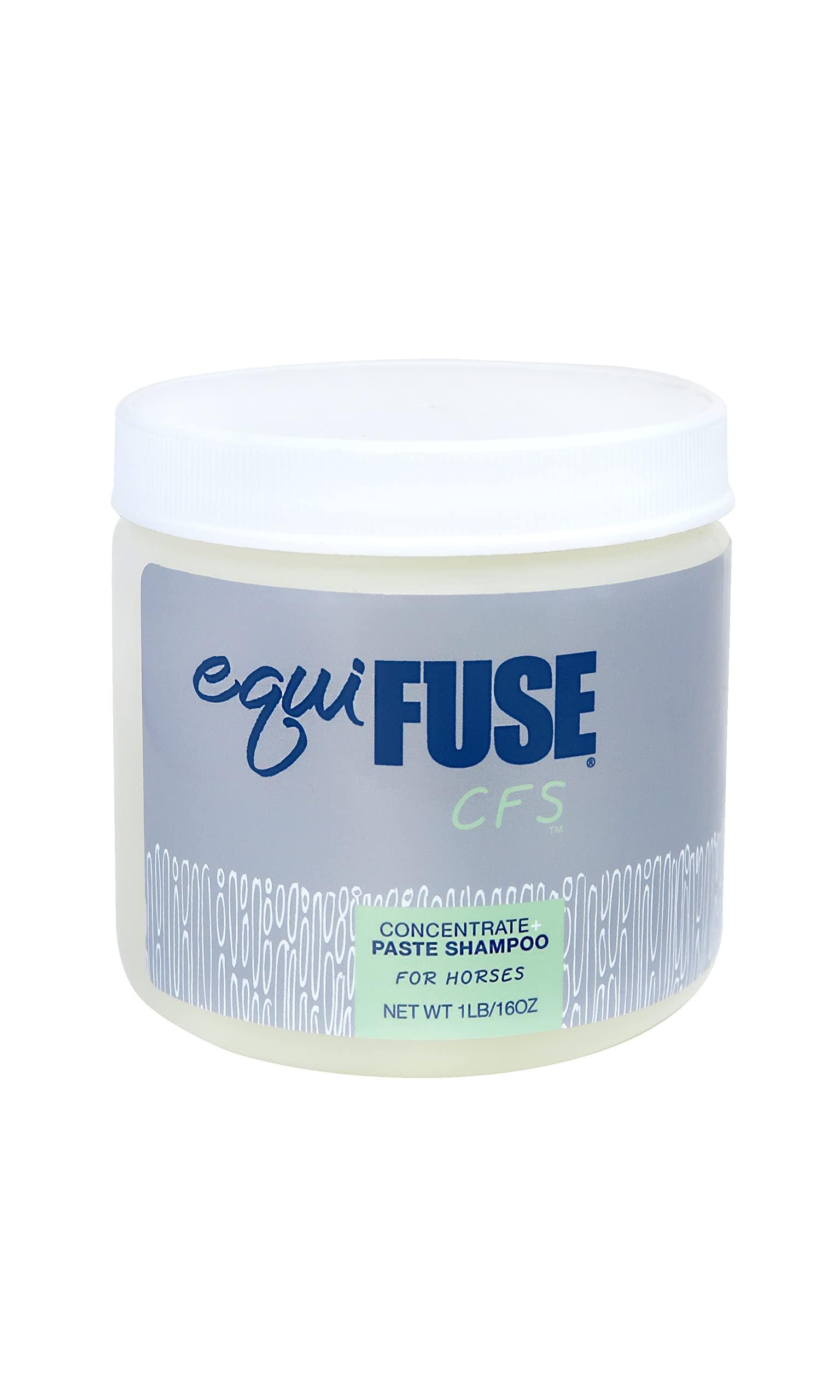 EquiFUSE CFS Concentrate + Paste Horse Shampoo | Formulated for Deep Cleansing and Superior Shine on Hair |100% all-natural Coat Brightener | 16 oz