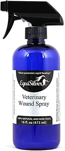 Equisilver Natural and Non-Toxic Vet Formulated Wound Spray for Dogs and Cats, 16 oz.