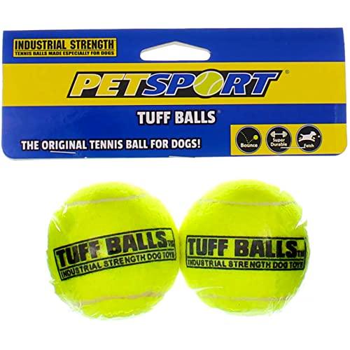 Petsport USA 70015 Tuff Balls Industrial Strength Tennis Balls 2 Count