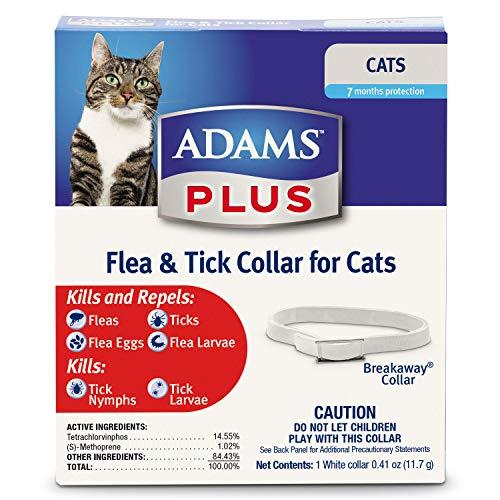 Adams Plus Flea & Tick Collar for Cats 1 pack