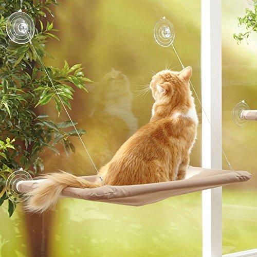 Cat Window Perch, Cat Hammock Window Seat,Sunny Seat Window Mounted Cat Bed cat Hammock Pet Save Space?Size:55x35cm?