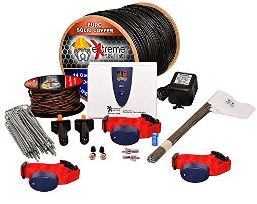Underground Electric Dog Fence Ultimate - Extreme Pro Dog Fence System for Easy Setup and Maximum Longevity and Continued Reliable Pet Safety - 3 Dog | 500 Feet Pro Grade Dog Fence Wire