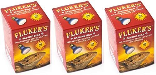 (3 Pack) Flukers Basking Spotlight Bulbs for Reptiles 150 watt