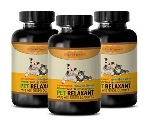 BEST PET SUPPLIES LLC cat Relax Treats - Relaxant for Pets - Dog and CAT Treats - Keep Calm and Relaxed - tryptophan for Cats - 270 Chews (3 Bottle)