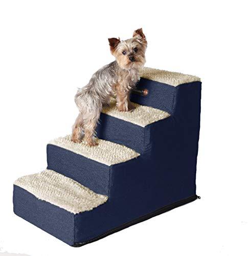 Pet Progressions Lightweight Pet Steps for Dogs & Cats Navy 4 Step
