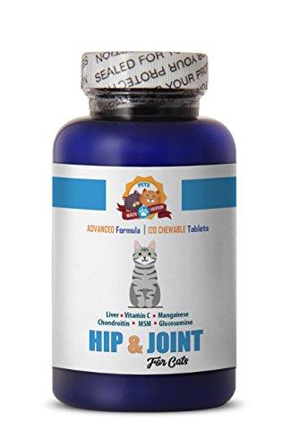 PETS HEALTH SOLUTION cat Joint Supplement Powder - Hip and Joint for Cats - Premium Formula - Treats - Vitamin c for Cats - 120 Chews (1 Bottle)