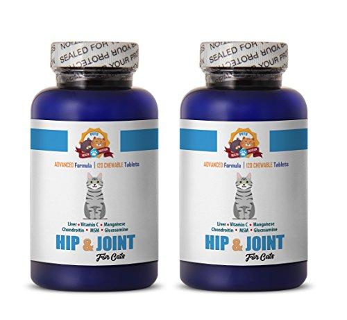 PETS HEALTH SOLUTION cat Hip and Joint Treats - Hip and Joint for Cats - Premium Formula - Treats - cat Vitamins and Supplements Senior - 240 Chews (2 Bottle)