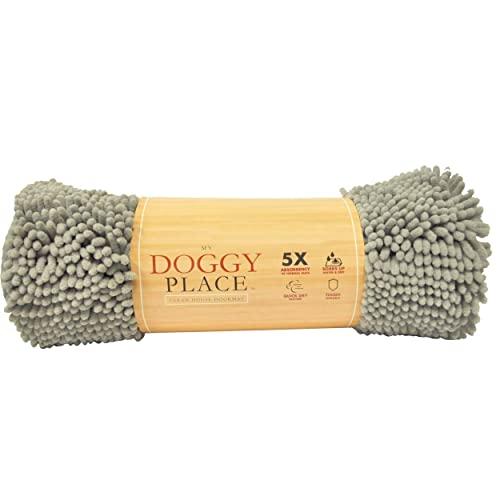 My Doggy Place - Microfiber Door Mat - Soft and Plush Pet Mat for Every Room of The House - Dirt and Water Absorbent Mat - Washer & Dryer Safe Non-Slip Mat - Sage Green - M - 31 x 20 in