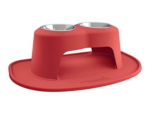 PetComfort Double High Feeding System with XL Mat (10\\\