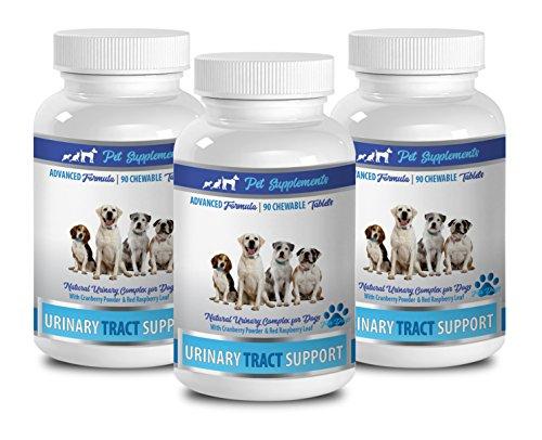 PET SUPPLEMENTS Dog Urinary Health Food - Dog Urinary Tract Support - Powerful Complex - Chews - Dog Cranberry Urinary - 3 Bottle (270 Treats)