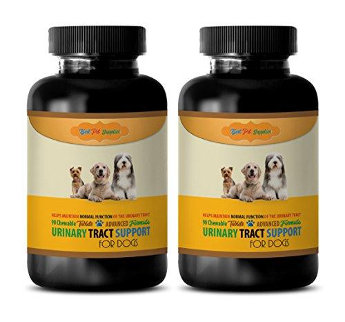 BEST PET SUPPLIES LLC Dog UTI Supplement - Dogs Urinary Tract Support - Maintain Health Function - CHEWABLE - Urinary Tract Support for Dogs - 180 Treats (2 Bottles)