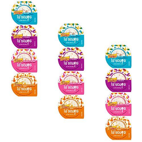 12 Containers of Purina Lil Soups Mixup Flavors Wet Cat Food/Treats 1.2oz ea (3 of Each Flavor- Tuna, Shrimp, Sockeye Salmon, Chicken & Butternut Squash in a Velvety Broth) for a Total of 12 Pieces