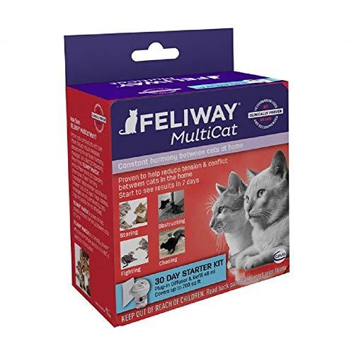 FELIWAY MultiCat Starter Kit for Cats (Diffuser and 48 ml Vial) (Premium pack)