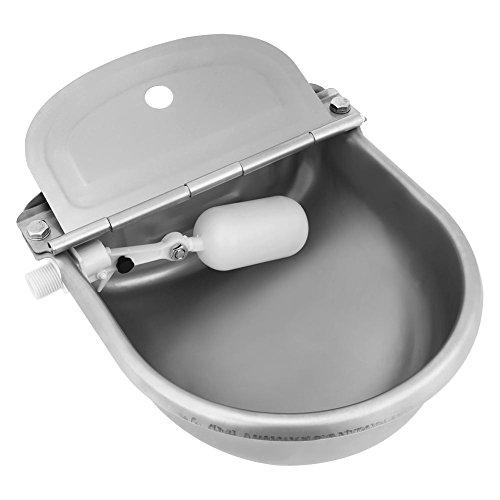 Stainless Steel Automatic Waterer Bowl - Float Valve Water Trough Farm Supplies - Horse Cattle Goat Sheep Pig Dog