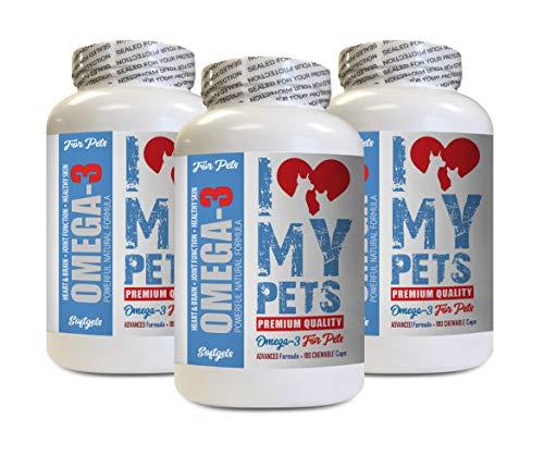 Fish Oil cat Treats - Omega 3 Fatty ACIDS for Pets - Dogs and Cats - Premium Health - cat Omega 3 6 9-540 Softgels (3 Bottles)