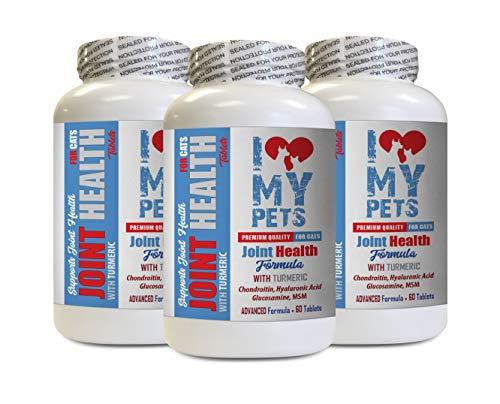 I LOVE MY PETS LLC Cats Hip and Joint - Cats Joint Health with Turmeric - Powerful Formula - VETS Choice - Turmeric for Cats - 3 Bottles (180 Treats)