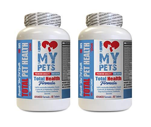 I LOVE MY PETS LLC cat Immune System Support - Total PET Health for Cats - Premium Quality Formula - Chews - Vitamin a for Cats - 2 Bottles (120 Treats)