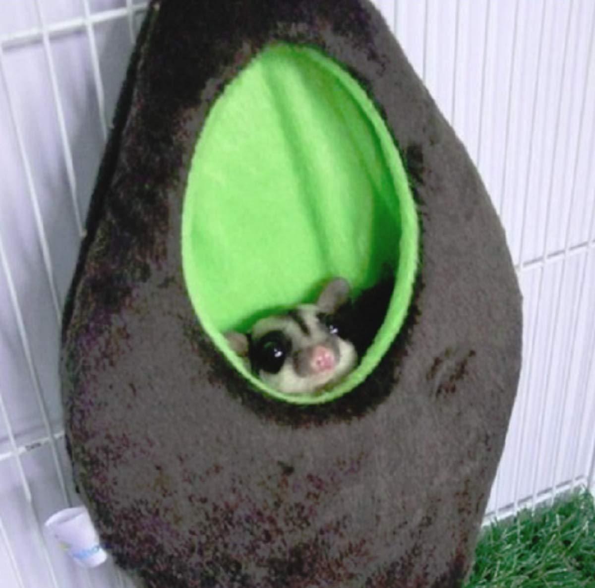 HOT 1 Pcs Forest Hanging Oval/Egg Shape Bed Sugar Glider Hamster Squirrel Chinchillas Small Pet Cage Dark Brown Color by Polar Bear\\\'s