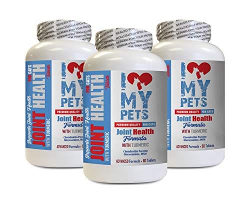 I LOVE MY PETS LLC Joint Support for Cats - Cats Joint Health with Turmeric - Powerful Formula - VETS Choice - cat Immune System Support - 3 Bottles (180 Treats)