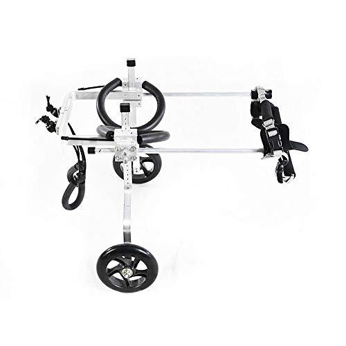 KAJILE Adjustable 2 Wheels Dog Wheelchair for Small Doggy, XXXS Size for Hind Legs Rehabilitation, Hip Height 5.12\\\