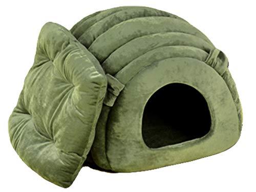 Beskie Pet Tent Cave Bed for Small Dogs Cats Pets Kitty Puppy Removable Cushion Sleeping Bag Warm Soft Dog Bed Cozy Grotto Cavern Cuddler Burrow House Hole Igloo Nest for Cat