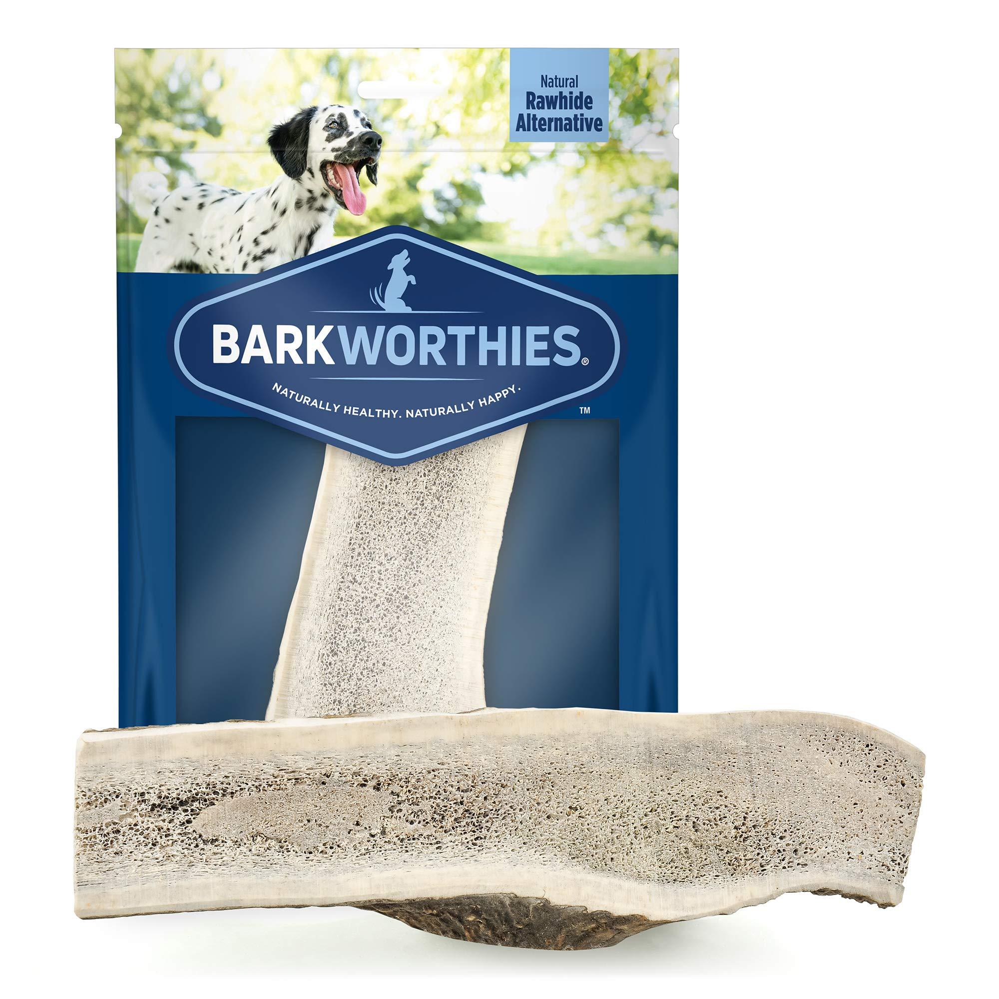 Barkworthies Hand Selected Naturally Shed Extra Large Split Elk Antler (Single Antler) - Long Lasting, Odor Free Dog Chew for XL Extra Large Dogs - No Chemical Treatments, No Added Preservatives