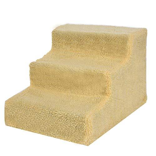 Jiayit Pet Ladder US Fast Shipment Pet Stairs 3 Step Pets Ramp Cat Dog Ladder with Washable Cover Pet Toy
