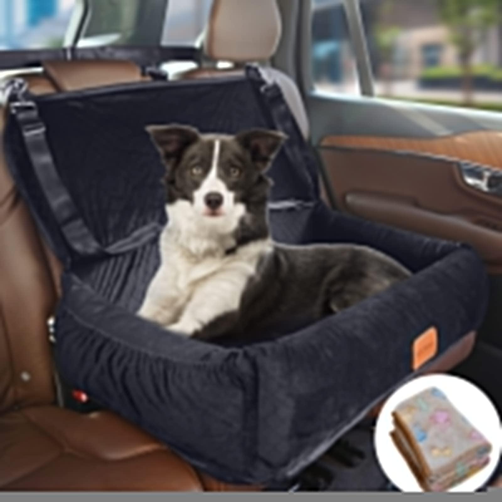 BOCHAO Dog Car Seat for Large/Medium Sized Dogs,Dog Car Back Seats Travel Bed Dog Seat,Comfortable and Safe;Multipurpose Design-Dog Bed Dog Sofa Cushion.