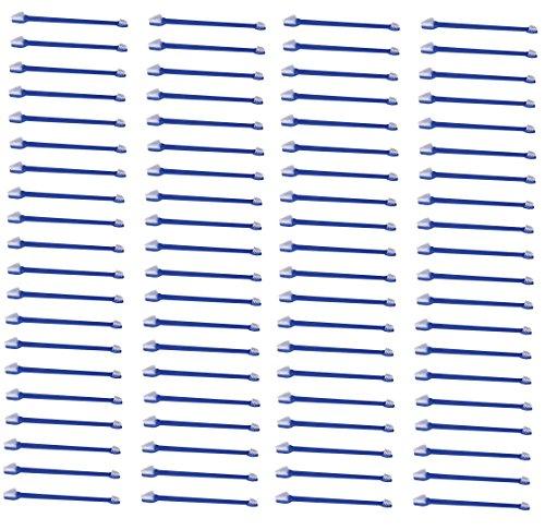 MPP Bulk Dual End Dog & Cat Toothbrushes Pet Oral Health Select Color & Quantity (Blue - 100 Pack)